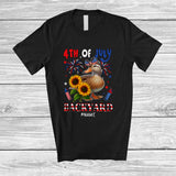 MacnyStore - Personalized 4th of July Backyard; Lovely Custom Name Duck Farmer Patriotic; Farm Animal T-Shirt