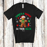MacnyStore - Personalized A Cookie In This Oven; Amusing Christmas Pregnancy Custom Name Gingerbread T-Shirt
