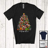 MacnyStore - Personalized Accordion Christmas Tree; Merry X-mas Custom Text Musical Instruments Player T-Shirt