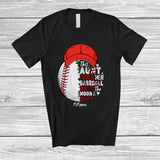 MacnyStore - Personalized Aunt Loves Her Baseball Boy; Happy Mother's Day Baseball Player; Custom Name Family T-Shirt