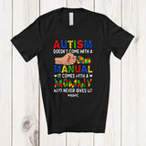 MacnyStore - Personalized Autism It Comes With A Mommy; Lovely Autism Puzzle Hands; Custom Name Family T-Shirt