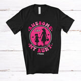MacnyStore - Personalized Awesome Like My Aunt; Fantastic Mother's Day Flowers Circle; Custom Name Family T-Shirt