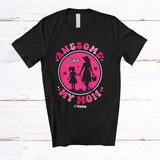 MacnyStore - Personalized Awesome Like My Mom; Fantastic Mother's Day Flowers Circle; Custom Name Family T-Shirt