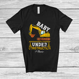 MacnyStore - Personalized Baby Under Construction; Joyful Father's Day Pregnancy Custom Name Dad; Family T-Shirt