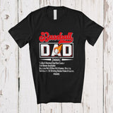 MacnyStore - Personalized Baseball Dad Definition; Amazing Father's Day Custom Name Baseball Player Sport T-Shirt