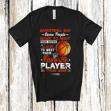 MacnyStore - Personalized Basketball Dad Meet Their Favorite Player; Amusing Father's Day Custom Name Player T-Shirt