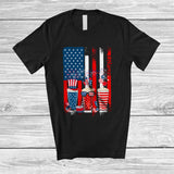 MacnyStore - Personalized Beer American Flag; Awesome 4th of July Custom Name Drinking Drunker; Patriotic T-Shirt