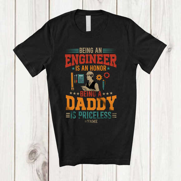 MacnyStore - Personalized Being An Engineer Is An Honor Daddy; Proud Father's Day Custom Name Family T-Shirt