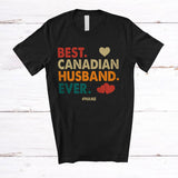 MacnyStore - Personalized Best Canadian Husband Ever; Joyful Father's Day Custom Name Wife; Couple Vintage T-Shirt