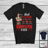 MacnyStore - Personalized Best Flippin' Brother, Happy Father's Day Grill BBQ Brother Custom Name, Family T-Shirt