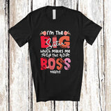 MacnyStore - Personalized Big sister Makes Me The Boss; Joyful Mother's Day Custom Name Sister; Flowers Family T-Shirt