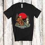 MacnyStore - Personalized Bigfoot Alien Fishing Together; Joyful Custom Name Fishing Fisher Outdoor Activities T-Shirt