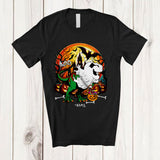 MacnyStore - Personalized Custom Name Boo; Humorous Halloween Boo Ghost Costume T-Rex Pumpkin Candy T-Shirt