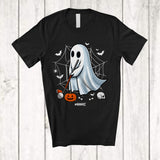 MacnyStore - Personalized Boo Ghost Playing Golf; Scary Halloween Custom Name Golf Player Team T-Shirt