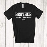 MacnyStore - Personalized Brother Est 2025; Amusing Father's Day Pregnancy Vintage; Custom Name Family T-Shirt