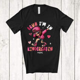 MacnyStore - Personalized Bruh I'm In Kindergarten; Amusing Back To School Custom Name Dabbing Girl Students T-Shirt