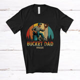MacnyStore - Personalized Bucket Dad; Amazing Father's Day Vintage Retro Custom Name Baseball Player T-Shirt