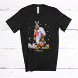 MacnyStore - Personalized Bunny Bigfoot With Egg Basket; Lovely Easter Custom Name Bigfoot Eggs Hunt T-Shirt