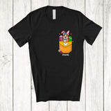 MacnyStore - Personalized Bunny Corgi Egg In Pocket; Amazing Easter Eggs Hunt; Custom Name Family T-Shirt