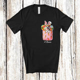 MacnyStore - Personalized Bunny Corgi In Carrot Pocket; Joyful Easter Eggs Hunt; Custom Name Family T-Shirt