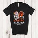 MacnyStore - Personalized Busy Raising Ballers; Proud Mother's Day Custom Name Basketball Baseball Player T-Shirt
