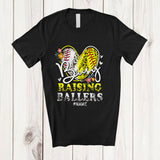 MacnyStore - Personalized Busy Raising Ballers; Proud Mother's Day Custom Name Softball Baseball Player T-Shirt