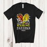 MacnyStore - Personalized Busy Raising Ballers; Proud Mother's Day Custom Name Softball Basketball Player T-Shirt
