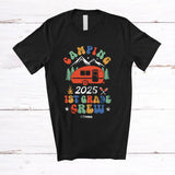 MacnyStore - Personalized Camping 1st Grade Crew 2025; Happy Back To School Custom Name Student Teacher T-Shirt