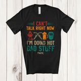 MacnyStore - Personalized Can't Talk Hot Dad Stuff; Joyful Father's Day Custom Name Welder BBQ Beer; Drinking T-Shirt
