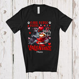 MacnyStore - Personalized Cane Corso And Coffee Only For Valentine; Lovely Custom Name Single; Animal T-Shirt