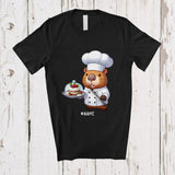 MacnyStore - Personalized Capybara Chef Cook Cooking; Lovely Custom Name Lunch Lady Chef Animal T-Shirt