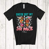 MacnyStore - Personalized Check Out My Six Pack; Joyful Custom Name Gym Workout; Donuts Food Lover T-Shirt