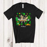 MacnyStore - Personalized Chess Drinking Beer; Lovely St. Patrick's Day Shamrock; Custom Name Player T-Shirt