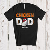 MacnyStore - Personalized Chicken Dad; Amazing Father's Day Vintage Custom Name Chicken Owner; Family T-Shirt