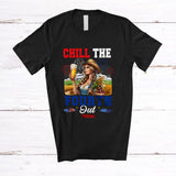 MacnyStore - Personalized Chill the Fourth Out; Humorous 4th of July Custom Name Women Drinking Patriotic T-Shirt