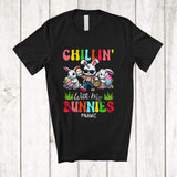 MacnyStore - Personalized Chillin' With My Bunnies; Amazing Easter Custom Name Three Bunnies; Eggs Hunt T-Shirt