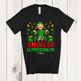 MacnyStore - Personalized Chinese Leprechaun; Awesome St. Patrick's Day Custom Name Chinese; Shamrocks Family T-Shirt
