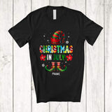 MacnyStore - Personalized Christmas In July; Awesome Summer Vacation Custom Name Elf Groovy; Family T-Shirt