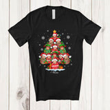 MacnyStore - Personalized Christmas Tree Baby; Joyful Custom Name NICU Labor Delivery Nurse; Snowing T-Shirt