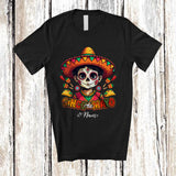 MacnyStore - Personalized Cinco De Mayo; Adorable Custom Name Mexican Boy Sombrero; Mexico Family T-Shirt
