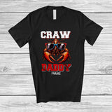 MacnyStore - Personalized Craw Daddy; Humorous Father's Day Crawfish Dad; Custom Name Family T-Shirt
