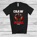MacnyStore - Personalized Craw Mama; Humorous Mother's Day Crawfish Mama; Custom Name Family T-Shirt