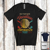 MacnyStore - Personalized Custom Golf Team Name Vacation, Cool Vintage Summer Golf, Sport Trip 2025 T-Shirt