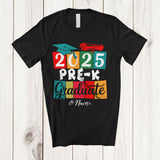 MacnyStore - Personalized Custom Name 2025 Pre-K Graduate; Lovely Summer Vacation Last Day Of School T-Shirt