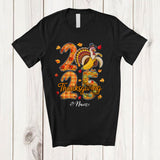 MacnyStore - Personalized Custom Name 2025 Thanksgiving; Lovely Fall Leaf Banana Turkey; Fruit Vegan T-Shirt
