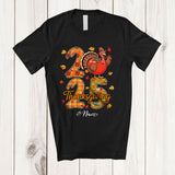 MacnyStore - Personalized Custom Name 2025 Thanksgiving; Lovely Fall Leaf Tomato Turkey; Fruit Vegan T-Shirt