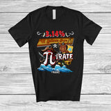 MacnyStore - Personalized Custom Name 3.14 Percent Of Sailors Are Pirates; Joyful Halloween Pi Day Pirate Math T-Shirt