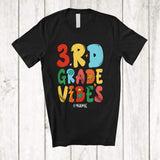MacnyStore - Personalized Custom Name 3rd Grade Vibes; Joyful First Day Of School 3rd Grade Students T-Shirt