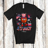 MacnyStore - Personalized Custom Name 4th Of July Basketball USA Flag; Joyful Custom Name Player; Patriotic T-Shirt