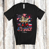 MacnyStore - Personalized Custom Name 4th Of July Chess USA Flag; Joyful Custom Name Player; Patriotic T-Shirt